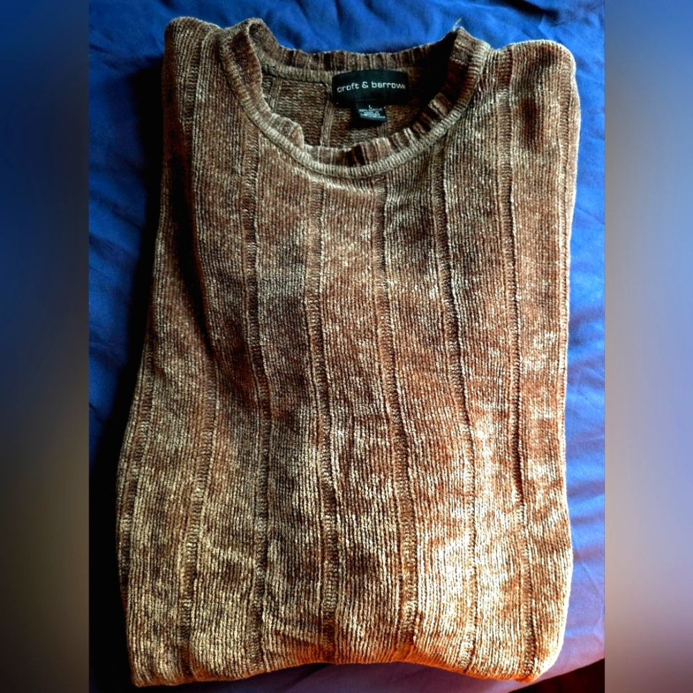Croft & Barrow Women's Brown Crewneck Sweater